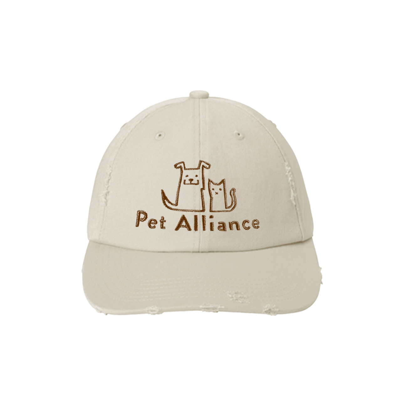 Distressed Dad Hat - Stone